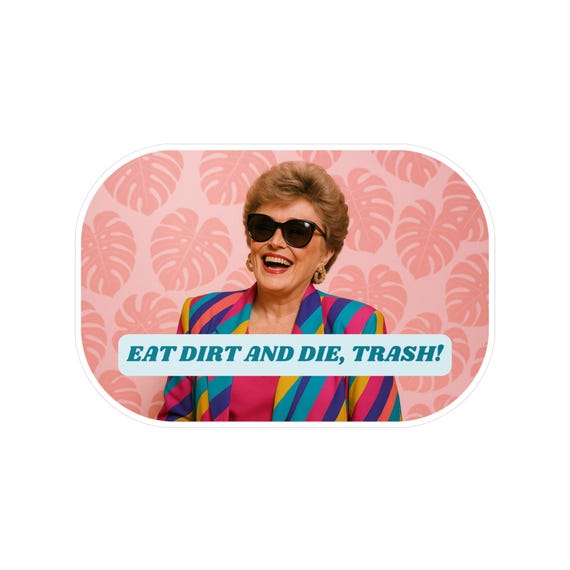 Golden Girls Sticker, Blanche Devereaux, Vinyl Kiss-Cut Stickers