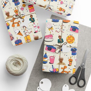 The Golden Girls Birthday Wrapping Paper: Retro TV Gift Wrap image 1