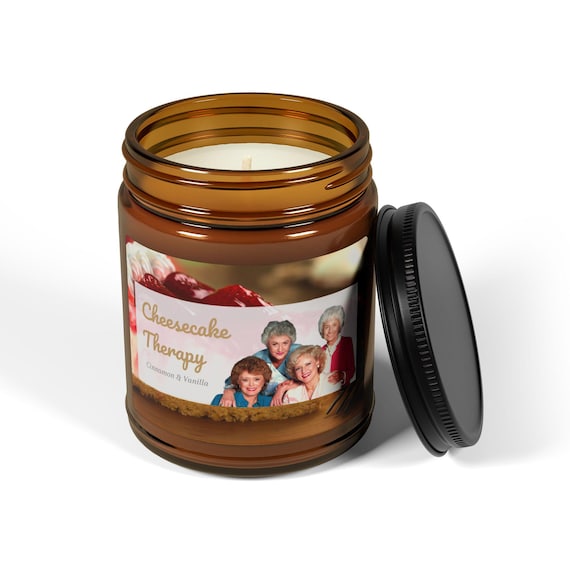 Cheesecake Therapy Candle, Golden Girls Candle, Cinnamon Vanilla Soy Candle, 9oz