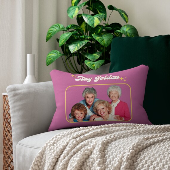 Stay Golden Pillow, Lumbar Pillow, Golden Girls Pillow