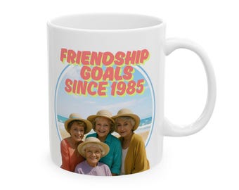 Golden Girls Friendship Mug: Beach Theme Ceramic Mug