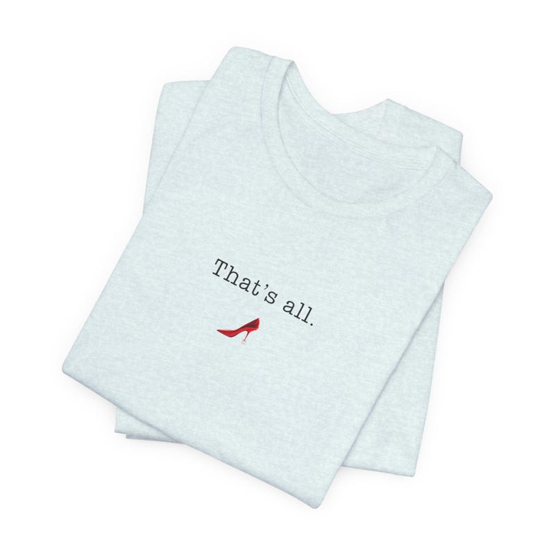 That's All-T-shirt, Devil Wears Prada-shirt, uniseks jersey T-shirt met korte mouw afbeelding 2