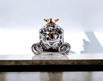 Sterling Silver Princess Coach For  Bracelet