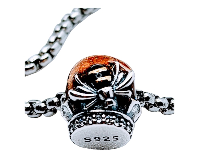 Sterling Silver Honey Pot For Bracelet, Fits Pandora, Bee Charm, Bee Keeper Present