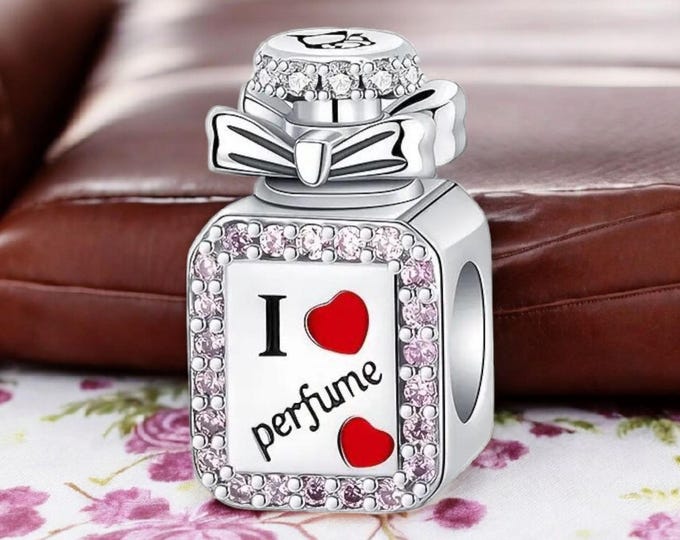 Sterling Silver Perfume Bottle Charm for Pandora Bracelet