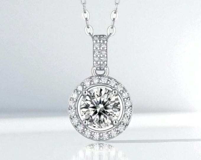 Sterling Silver Pendant, Sterling Silver Pendant, Sterling Silver Necklace, Gift for Her, Sterling Silver Jewelry, Cubic Zirconia
