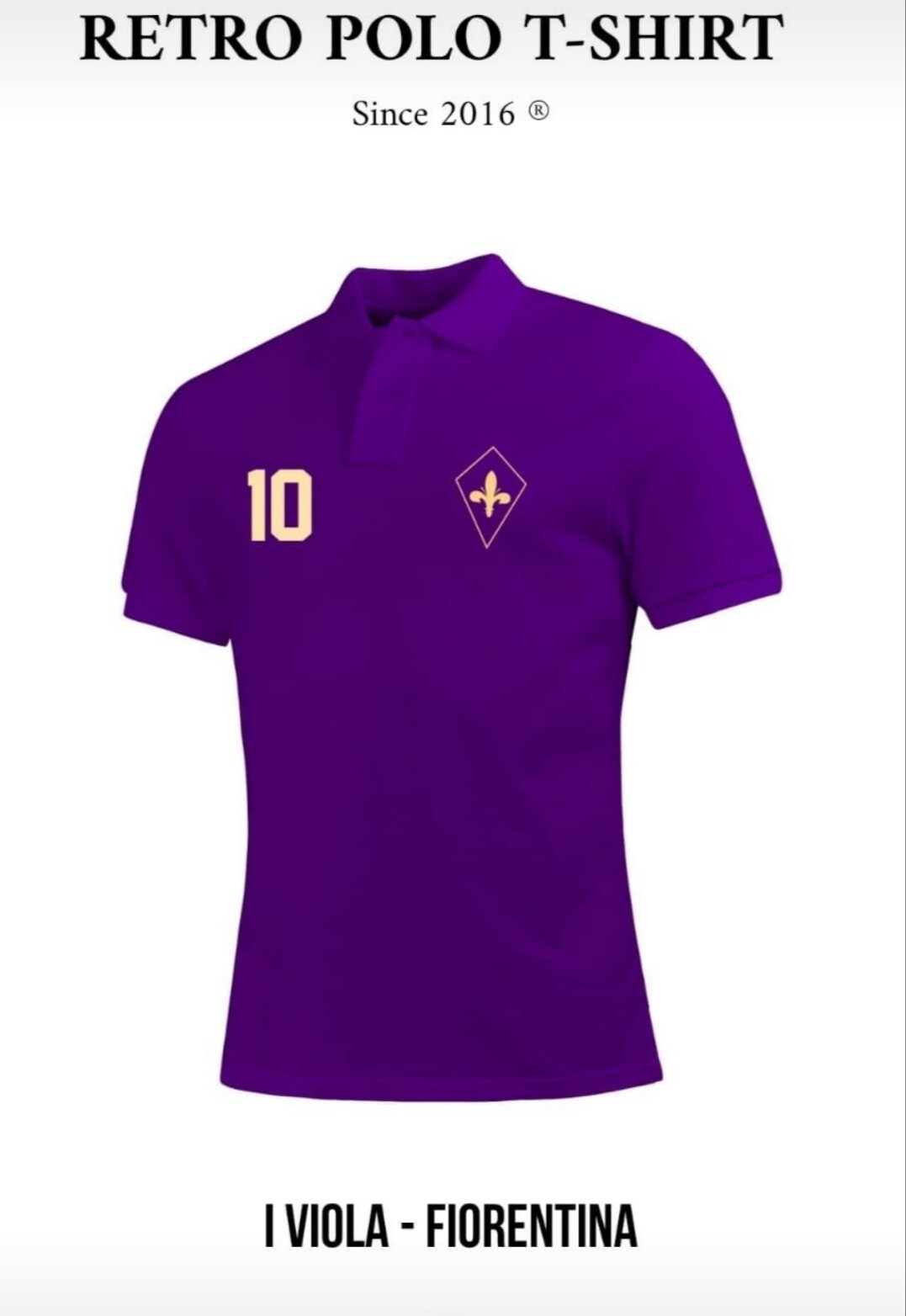 ACF Fiorentina Club Soccer Football Men's T Tee Shirt Handmade Team Sports  color