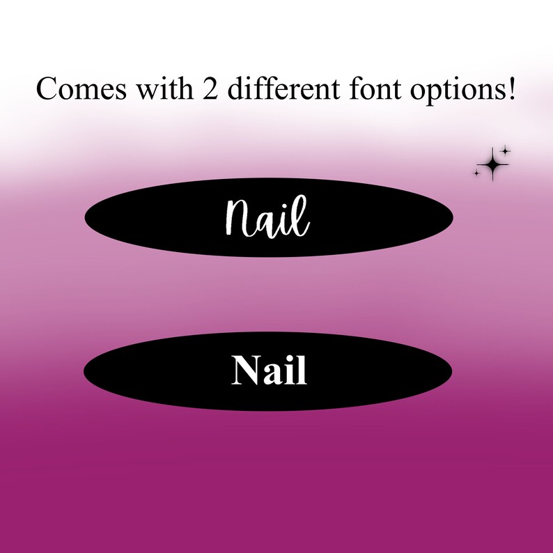 comes with two different font options.