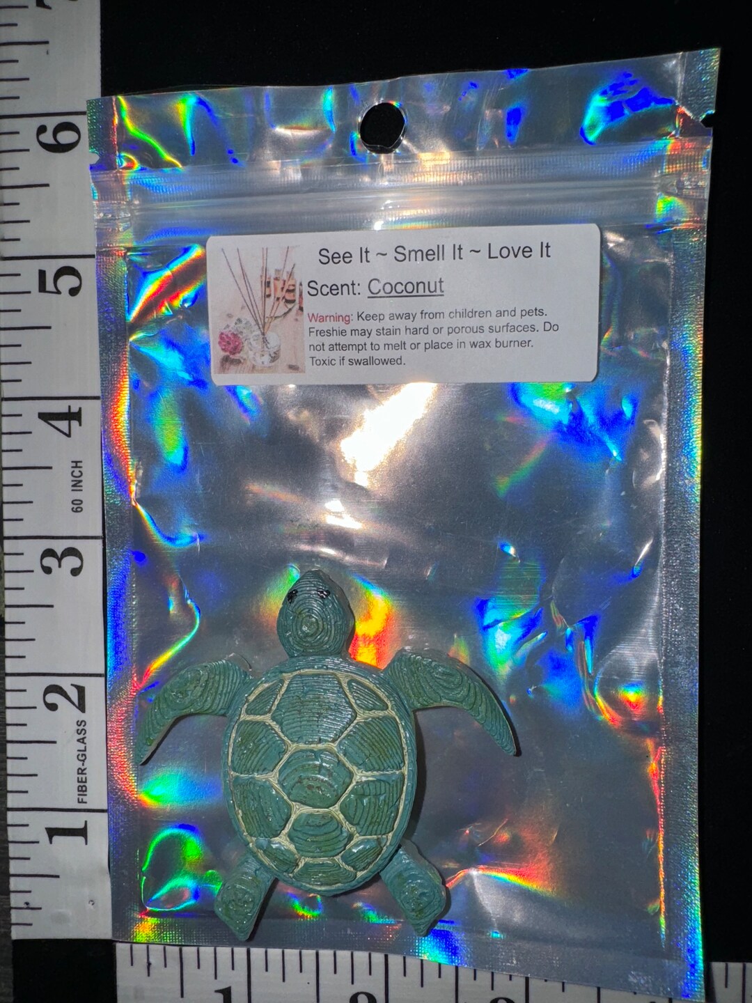 Green Sea Turtle Vent Clip Freshie Coconut Scent Etsy