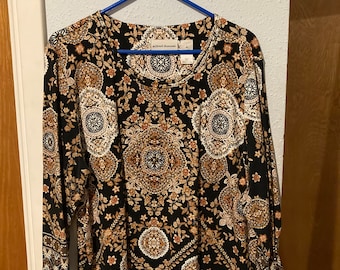 Alfred Dunner blouse met bloemenjuweel