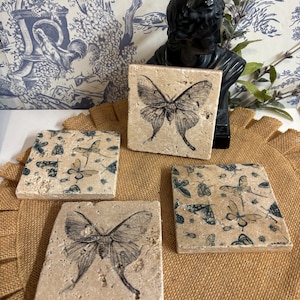 Enchanting Butterflies Stone Coasters