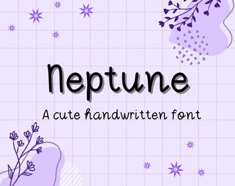 Neptune font,Daradesign font,handwritten font,Neat font,Font for Goodnotes,Digital note taking font,Digital planning font,Cute font,fonts