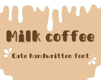 Milk coffee font,Daradesign font,Realistic handwritten font,Neat font,Font for Goodnotes,Digital note taking font,Digital planning font