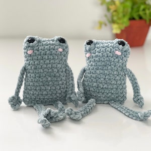 Leggy Frog Crochet Frog Crochet Plush PDF Pattern Frog Crochet Pattern Mini Frog
