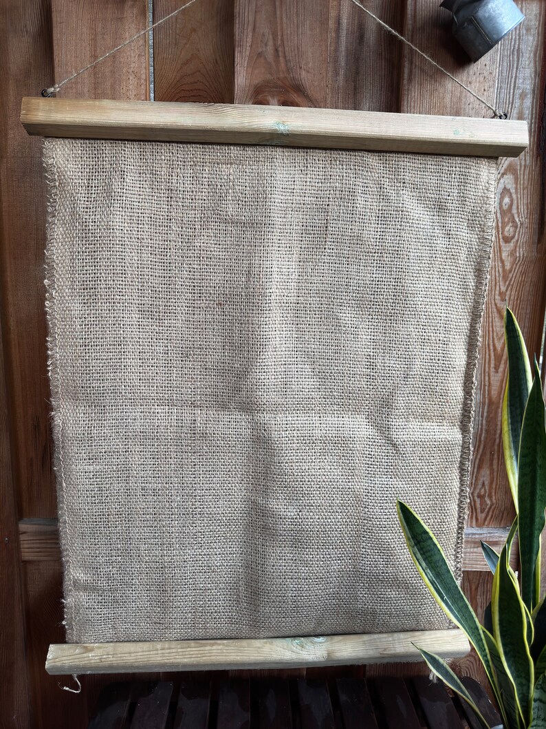 Picture of Coffee Burlap Wall Hanging Wall Decor Modern Rustic - Etsy