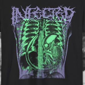 Alien Xray Tshirt - Etsy