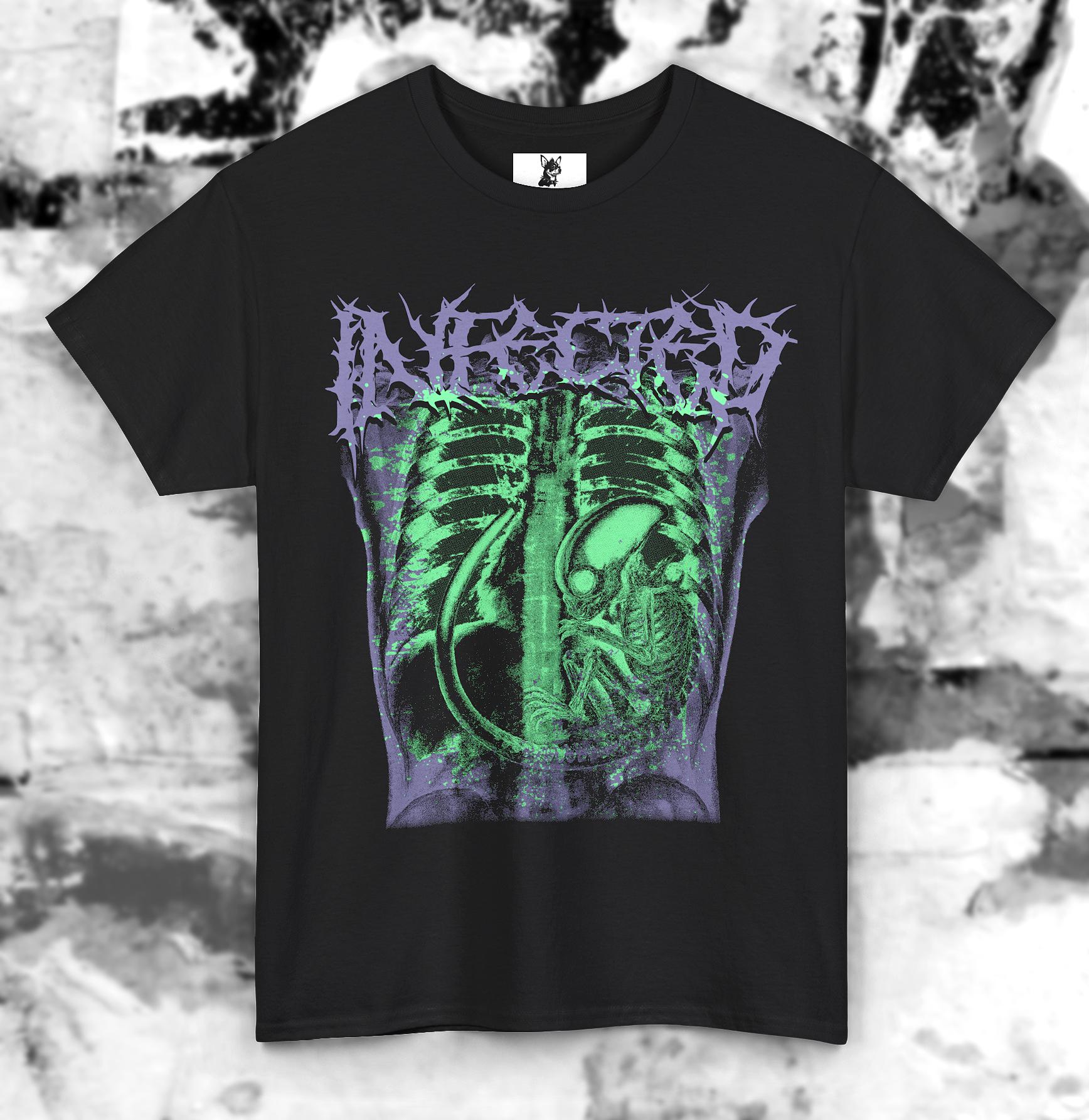 Alien Xray Tshirt - Etsy