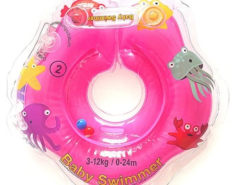 Original Babyswimmer swimming ring pink size 3-12 kg baby swimming aid