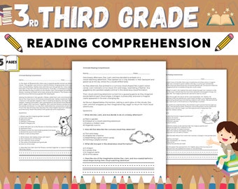 3rd Grade Reading comprehension Bundle 15 Pages