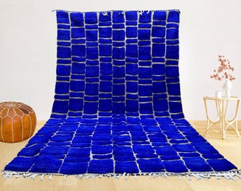 Authentischer Beni Ourain Teppich - Teppich nach Maß - Handgeknüpfter Teppich - Authentischer Marokkanischer Teppich - Individueller Marokkanischer Teppich