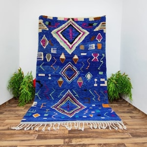 Beni ourain rug, Authentic Moroccan rug, Berber carpet, Genuine Wool rug, Handmade rug, Beni ourain style, Area rug, Tapis berbere, Teppich