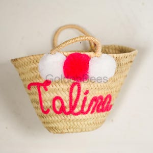 bridal Shower bags straw tote,Personalized straw moroccan basket, Customized straw bags embroidered bags ,,custom beach bag,