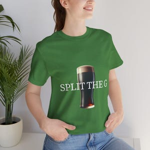 Split the G Rolig Unisex T-shirt, Paddys Day-drickande team-t-shirt, Guinness Love St. Patricks Day-tröja, perfekt present till ölälskare, irländsk skjorta