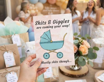 Grappige babyshowerkaart - nieuwe babykaart - felicitatiekaart nieuwe moeder - Baby Born Card - felicitatiekaart - wenskaart - zwangerschapscadeau