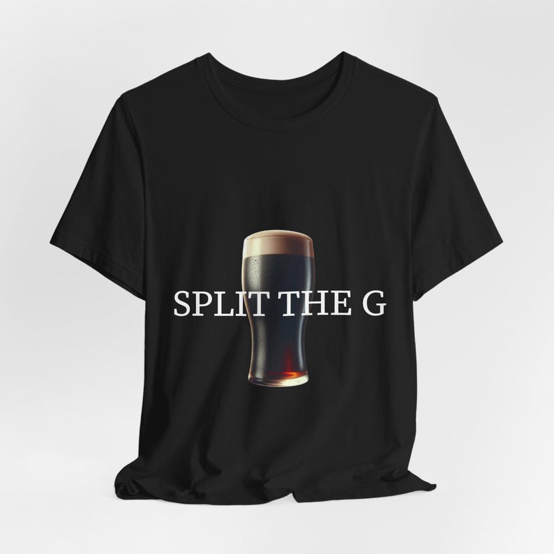 Split the G Funny Unisex Tee, Paddys Day drinking team tee, Guinness Love St. Patricks days shirt, perfect gift for beer lover, Irish shirt image 3