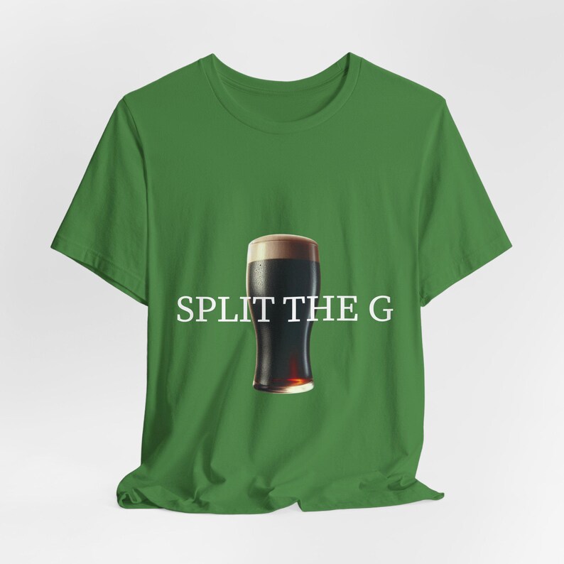 Split the G Funny Unisex Tee, Paddys Day drinking team tee, Guinness Love St. Patricks days shirt, perfect gift for beer lover, Irish shirt image 1