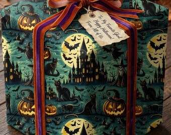 Rol Halloween-cadeaupapier - Spooky Halloween-cadeaupapier - Haunted & Magical Designs-cadeaupapier - Mystical Gothic-cadeaupapier