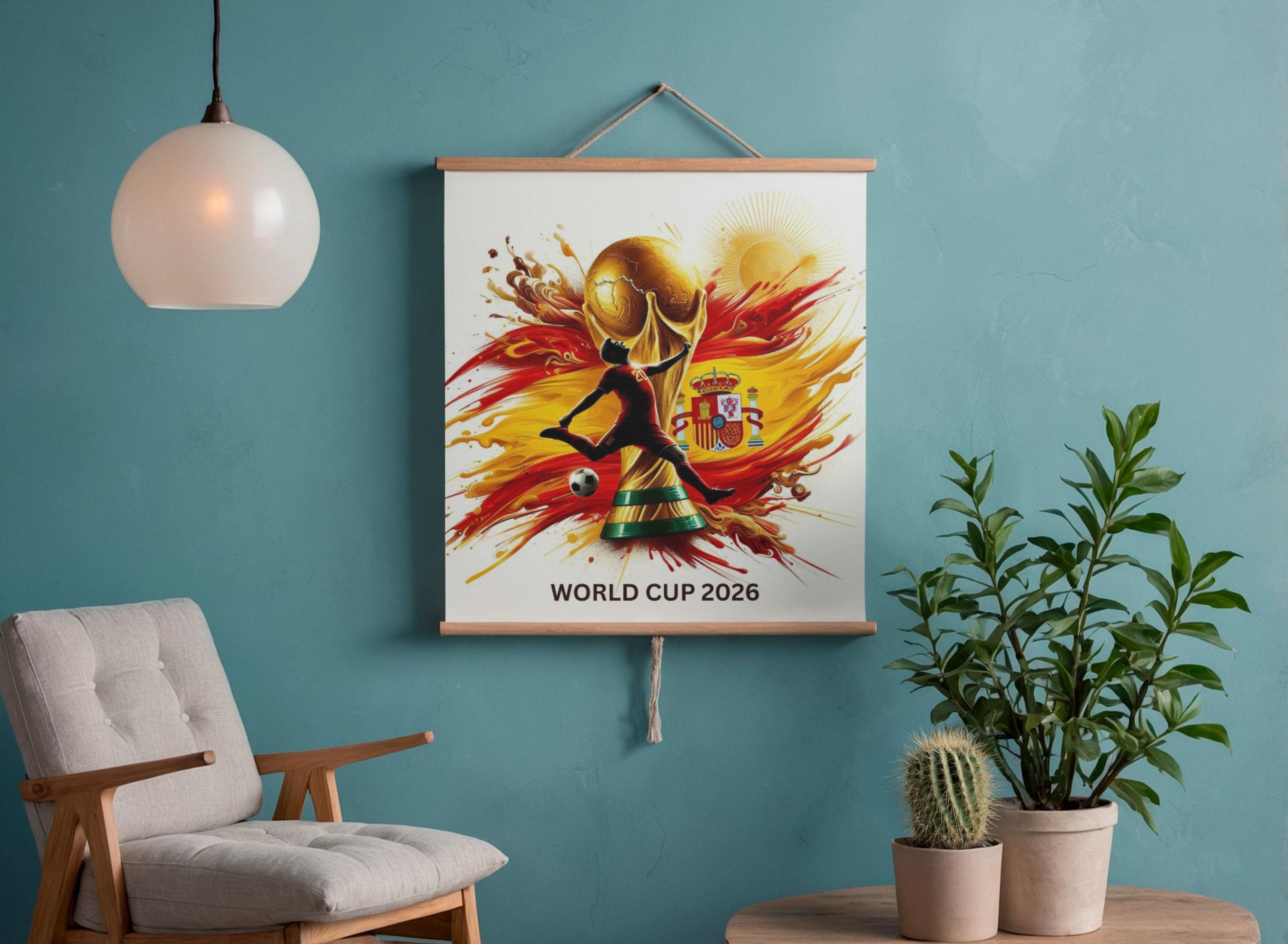 Póster de arte mural de la Copa Mundial de la FIFA 2026 España ...