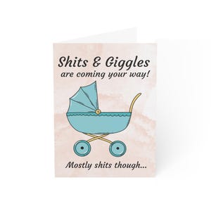Carte drôle de baby shower - carte de nouveau bébé - carte de félicitations de nouvelle maman - carte de naissance de bébé - carte de félicitations - carte de voeux - cadeau de grossesse