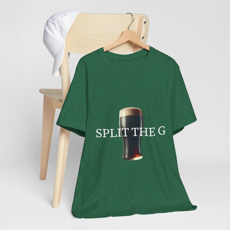Split the G Funny Unisex Tee, Paddys Day drinking team tee, Guinness Love St. Patricks days shirt, perfect gift for beer lover, Irish shirt image 8