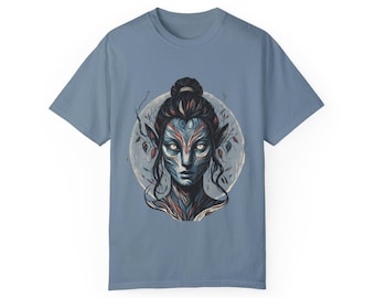 Neytiri Avatar Art T-Shirt Design - Avatar Tribal Fantasy Shirt - Avatar-Inspired Clothing - Avatar Fantasy Art - Avatar Neytiri Unisex Tee