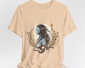 Neytiri Avatar Art T-Shirt Design - Avatar Tribal Fantasy Shirt - Avatar-Inspired Clothing - Avatar Fantasy Art - Avatar Neytiri Unisex Tee