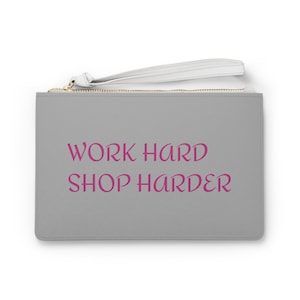 Bolsa de embreagem engraçada - Pulseiras - Embreagem com zíper - Bolsa de embreagem de couro falso - Presente engraçado para ela - Bolsa, bolsa, presentes com bolsa com zíper