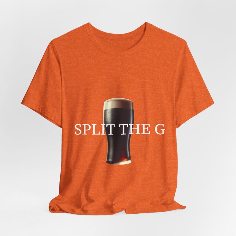 Split the G Funny Unisex Tee, Paddys Day drinking team tee, Guinness Love St. Patricks days shirt, perfect gift for beer lover, Irish shirt image 2