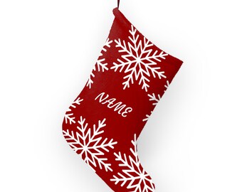シンプルなパーソナライズされたクリスマスストッキング - 家族の名前