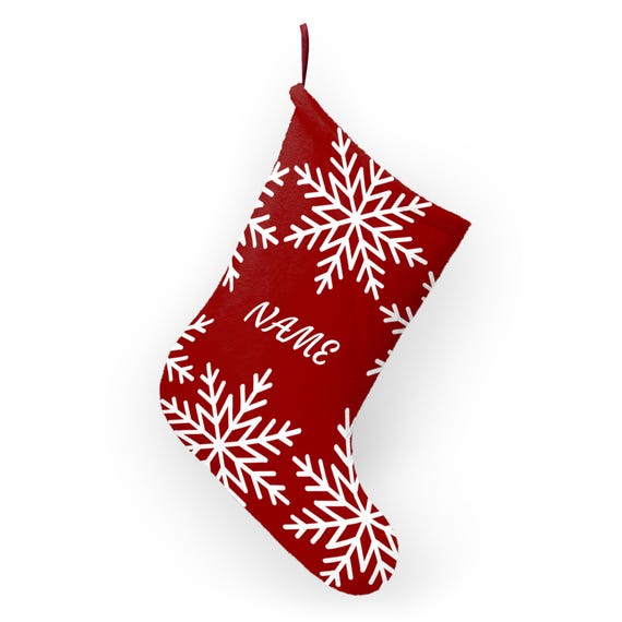 シンプルなパーソナライズされたクリスマスストッキング - 家族の名前