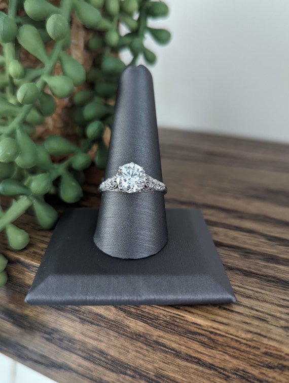 Vintage Platinum Engagement Ring