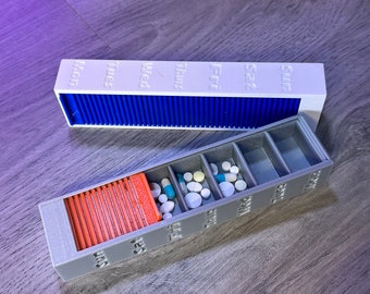 Pill box - 3D printed customised daily medicine box