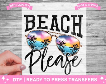 Transferencias DTF "Playa Divertida", Impresiones, Transferencias para Camisetas Listas para Prensar, Transferencias de Verano en la Playa y el Mar, Transferencias Termoadhesivas, Transferencias DTF para Camisetas