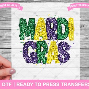 Mardi Gras Paint Splash DTF Transfers, Mardi Gras Ready To Press, Carnival Shirt Transfers, T-Shirt Transfers, Mardi Prints