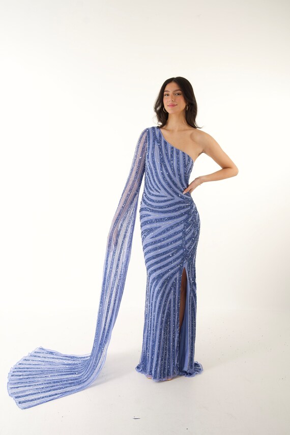 periwinkle formal dresses La Femme 32349 Dress | La Femme Dresses main image 0