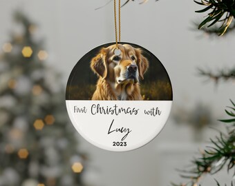 Dog Ornament Personalized Cat Ornament Personalized First Christmas Pet Ornament Pet Photo Ornament Cat Lovers Gift Dog Lovers Gift