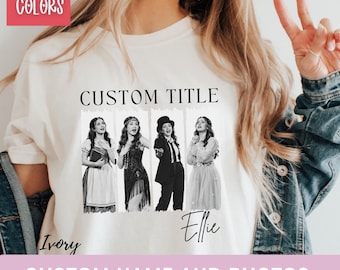 Custom Theatre Mom Shirt with Photos Personalized Musical Theater Mama Sweatshirt Drama Gift Senior Night Stage Mom Tee Actor Photo Collage