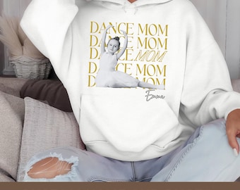 Custom Dance Mom Hoodie with Dancer Photo Personalized Senior Dance Gift Dance Competition Sweatshirt for Recitals and Ballet Moms Gift