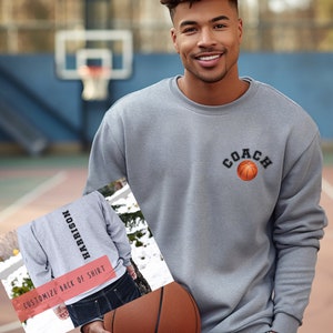Custom Basketball Coach Shirt Gift for Coach Shirt for Coaches Tshirt for Assistant Coach Shirt for Team Coach Gift for Coach Basketball