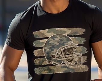 Football Mom Shirt Camo Game Day Tee Army Football Mama Sweatshirt Sports Mom Gift Vintage Football Season Hoodie Distressed Style Comfort